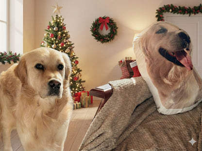 Cola Snuggle – Custom Pet Portrait Pillow (Personalized Gift)